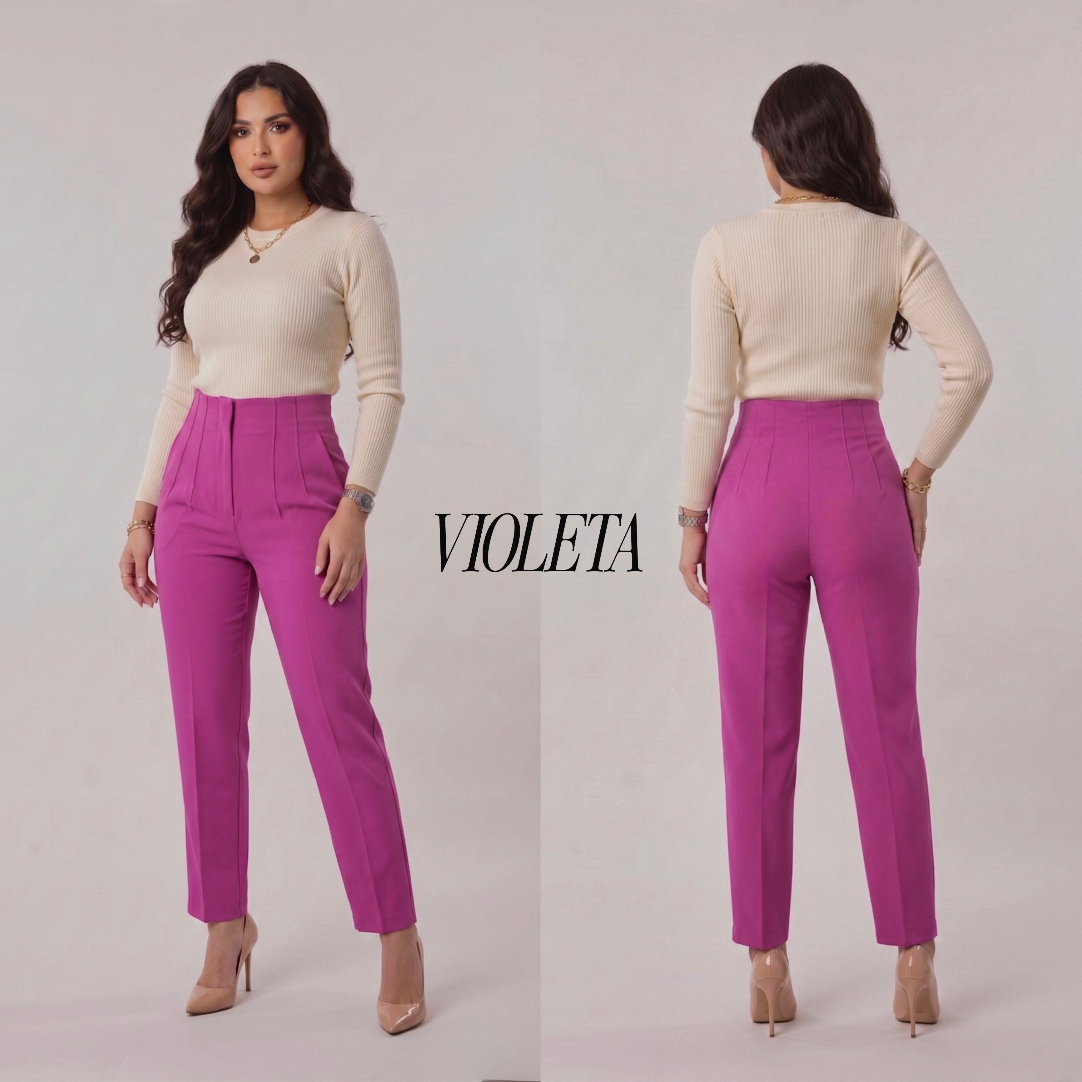 PANTALÓN DE PINZAS NOCHE DE VIENA